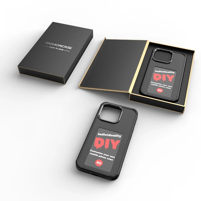Smart Phone Case NFC E-ink Screen Mobile Cover DIY Cases Varies iPhone 13 14 15 Pro Max